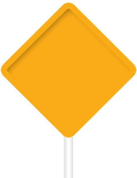 Yellow sign with "call to action" text